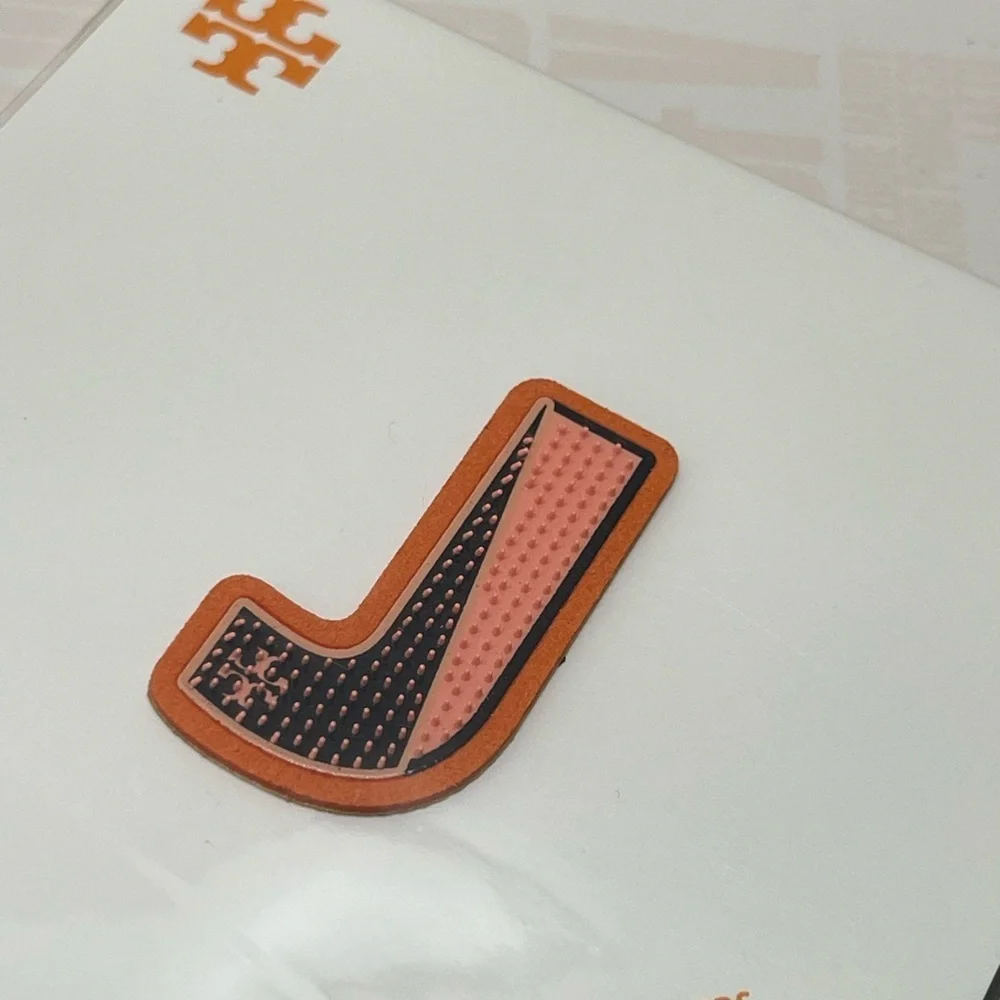 (new+tag) Tory Burch alphabet letter “J” stick them on phone, handbag or…